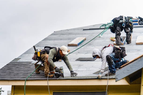 Professional Gutter Installation technician working in Carroll, OH